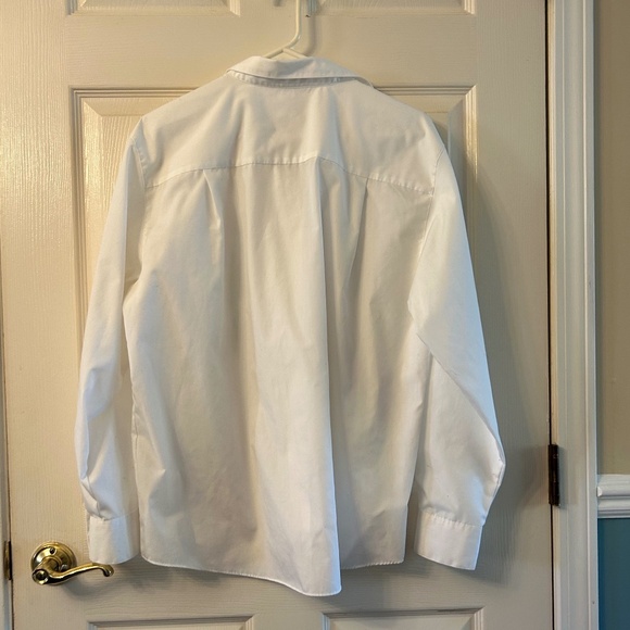 Foxcroft No-iron White Button Down Shirt, size 14 - Picture 2 of 7